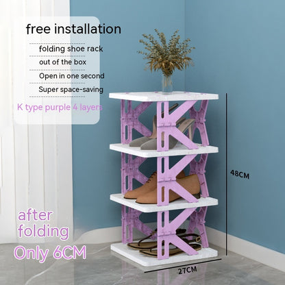 Plastic Installation-free Shoe Rack