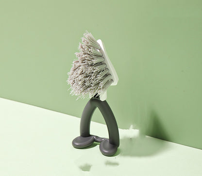 Vertical Pot Brush, Dish Brush, V-shaped Cleaning Brush