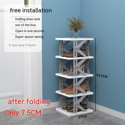 Plastic Installation-free Shoe Rack