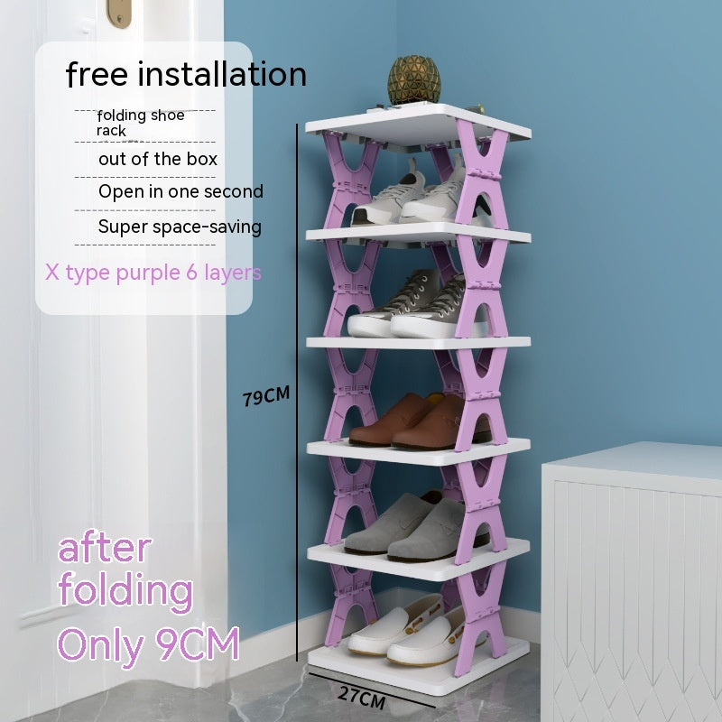 Plastic Installation-free Shoe Rack