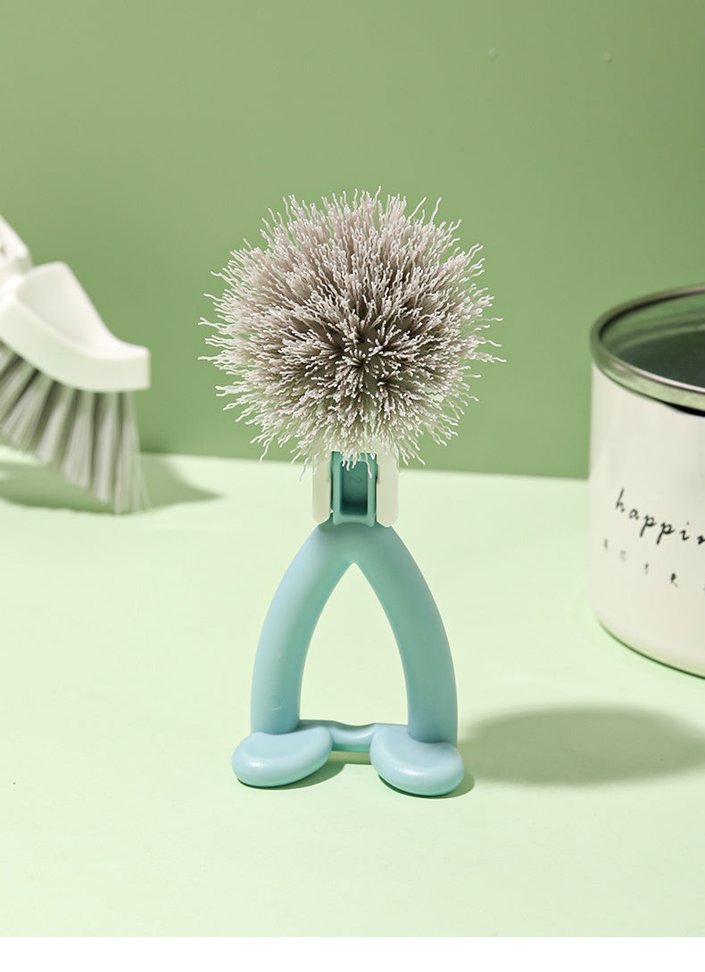 Vertical Pot Brush, Dish Brush, V-shaped Cleaning Brush