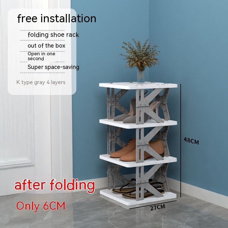 Plastic Installation-free Shoe Rack