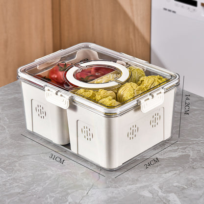 Compartment Serving Tray with Lid