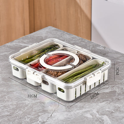 Compartment Serving Tray with Lid