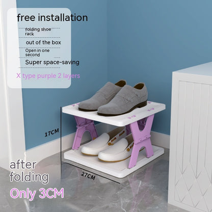 Plastic Installation-free Shoe Rack