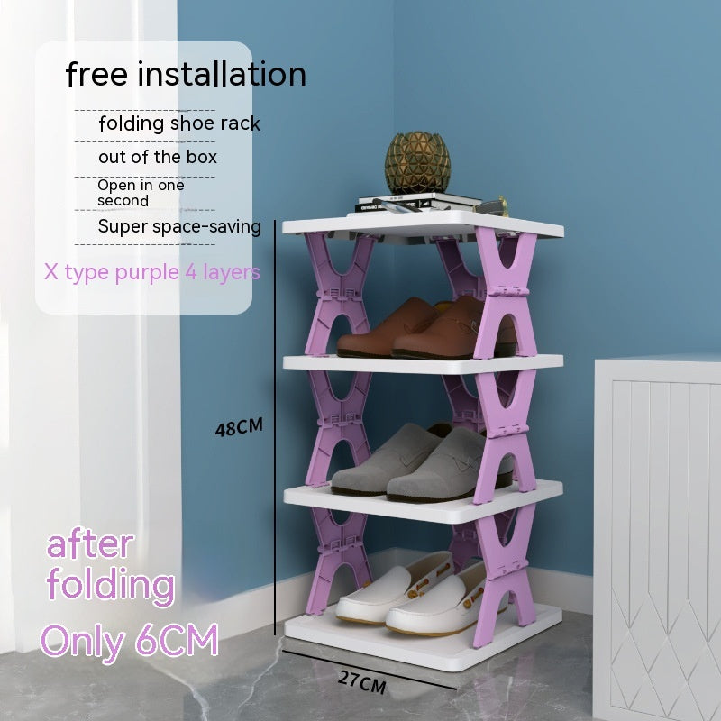 Plastic Installation-free Shoe Rack