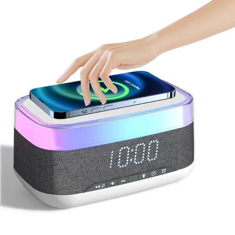 Multifunctional Alarm Clock With Wireless Bluetooth Speaker