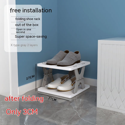 Plastic Installation-free Shoe Rack