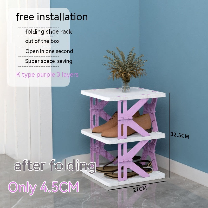 Plastic Installation-free Shoe Rack