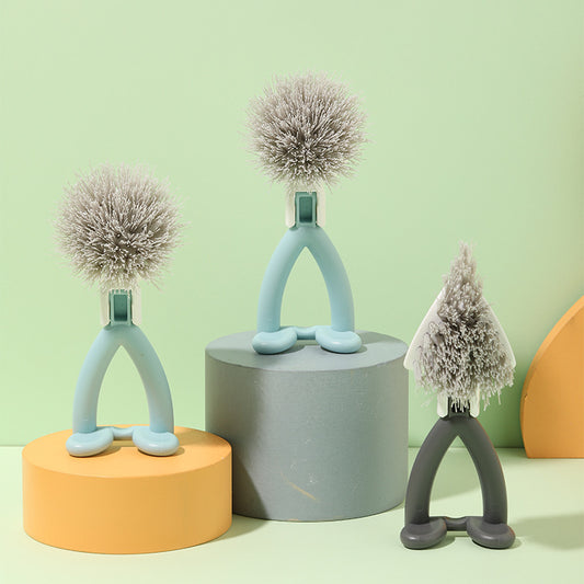 Vertical Pot Brush, Dish Brush, V-shaped Cleaning Brush