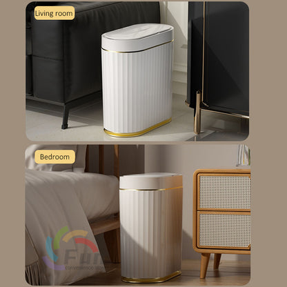 Smart Trash Can With Lid For Bedroom And Living Room