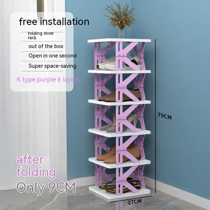 Plastic Installation-free Shoe Rack