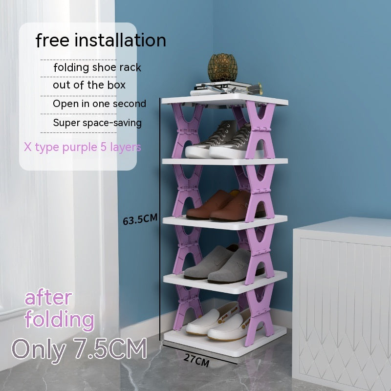 Plastic Installation-free Shoe Rack