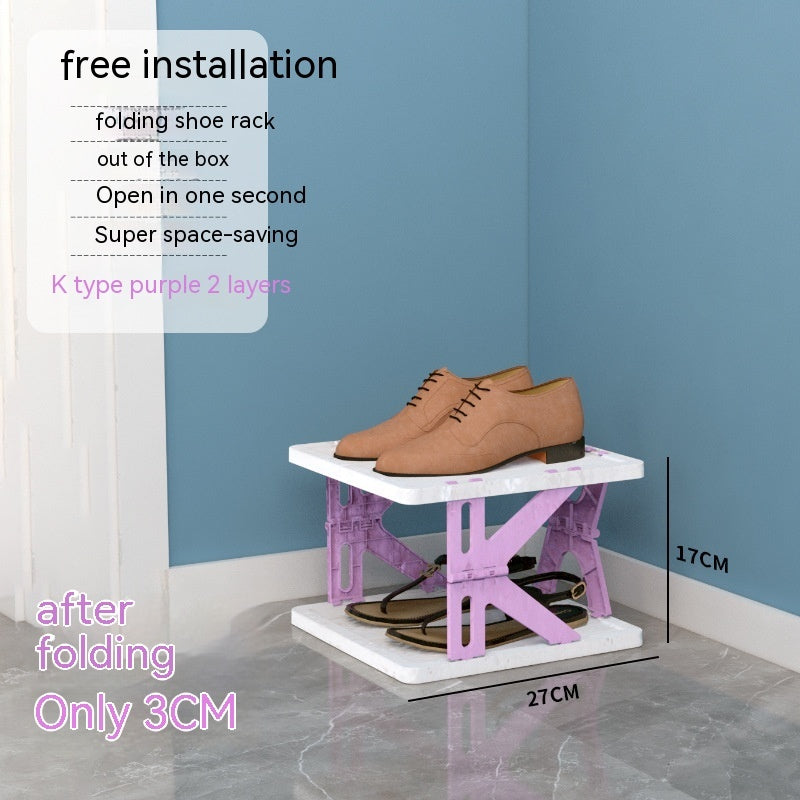 Plastic Installation-free Shoe Rack