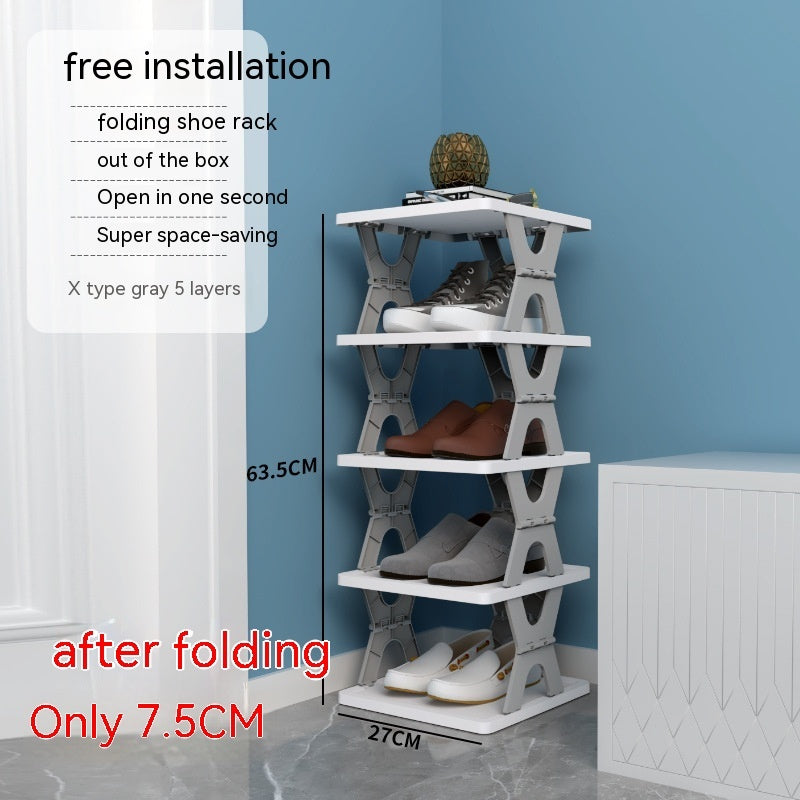 Plastic Installation-free Shoe Rack