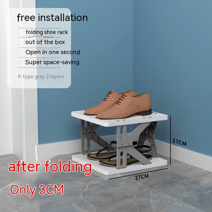 Plastic Installation-free Shoe Rack