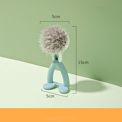 Vertical Pot Brush, Dish Brush, V-shaped Cleaning Brush