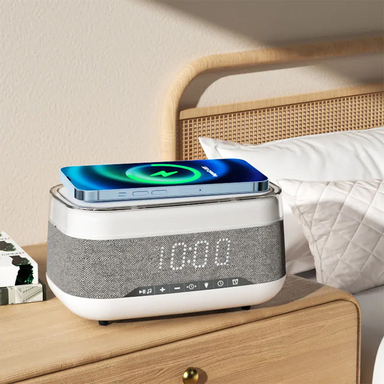 Multifunctional Alarm Clock With Wireless Bluetooth Speaker