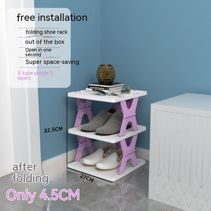 Plastic Installation-free Shoe Rack