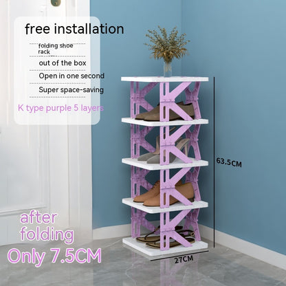 Plastic Installation-free Shoe Rack